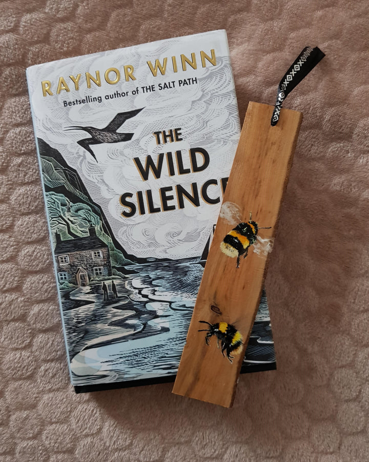 Hand-Painted Bee Wooden Bookmark by Bird in France