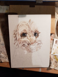 Commission - Pet Portrait On Canvas