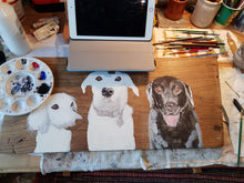 Load image into Gallery viewer, Commission - Acrylic Pet Portrait on reclaimed wood or slate