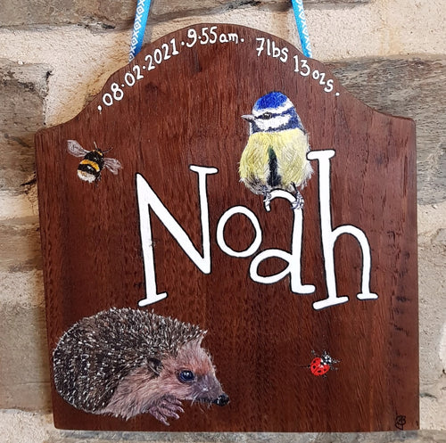 Commission - New Baby Sign, Child's Bedroom
