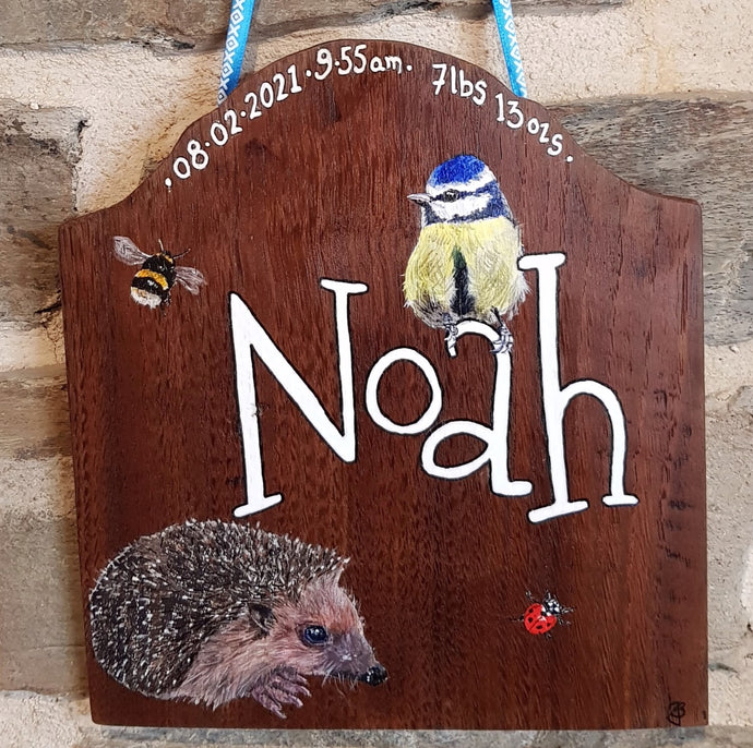 Commission - New Baby Sign, Child's Bedroom